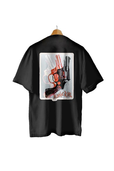 AlmicrabOversize T-shirtsOversize Triple Gun Tişört
