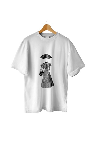 AlmicrabOversize TişörtOversize Umbrella Women Tişört